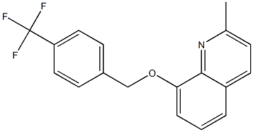 2-methyl-8-(4-(trifluoromethyl)benzyloxy)quinoline结构式