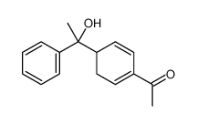 1-[4-(1-hydroxy-1-phenylethyl)cyclohexa-1,5-dien-1-yl]ethanone Structure