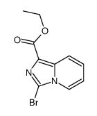 3-溴咪唑并[1,5-a]吡啶-1-羧酸乙酯结构式