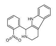 1-(2-nitrophenyl)-2,3,4,9-tetrahydro-1H-pyrido[3,4-b]indole结构式
