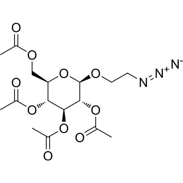 2-Azidoethyl 2,3,4,6-Tetra-O-acetyl-beta-D-glucopyranoside structure
