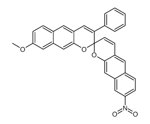 8'-methoxy-8-nitro-3'-phenyl-2,2'-spirobi[benzo[g]chromene] Structure