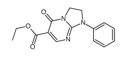 ethyl 5-oxo-1-phenyl-2,3-dihydroimidazo[1,2-a]pyrimidine-6-carboxylate结构式