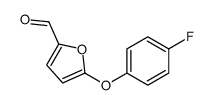 5-(4-fluorophenoxy)furan-2-carbaldehyde structure