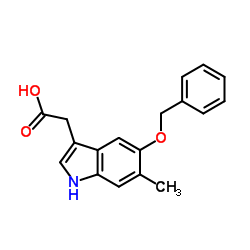 [5-(Benzyloxy)-6-methyl-1H-indol-3-yl]acetic acid Structure