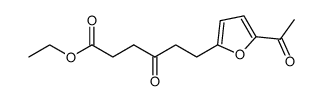 ethyl 6-(5-acetylfuran-2-yl)-4-oxohexanoate结构式