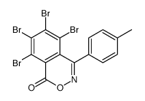5,6,7,8-tetrabromo-4-(4-methylphenyl)-2,3-benzoxazin-1-one结构式