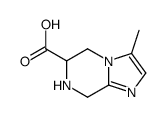 Imidazo[1,2-a]pyrazine-6-carboxylic acid, 5,6,7,8-tetrahydro-3-methyl- (9CI) structure