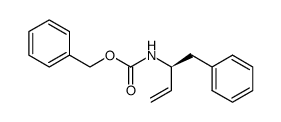 (S)-(+)-1-phenyl-2-benzyloxycarbonylaminobut-3-ene Structure