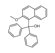 (2-methoxynaphth-1-yl)-diphenyl-methanol结构式