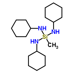 methyltris(cyclohexylamino)silane structure