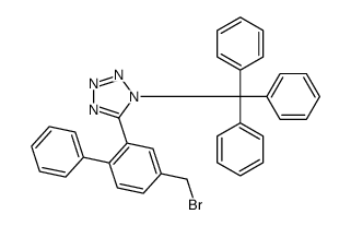 5-[4-(Bromomethyl)-2-biphenylyl]-1-trityl-1H-tetrazole结构式