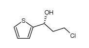 (R)-3-chloro-1-thiophenyl-2-yl-propan-1-ol结构式