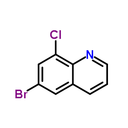 6-bromo-8-chloro-quinoline Structure