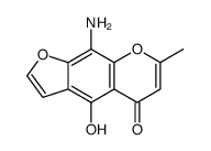 9-amino-4-hydroxy-7-methylfuro[3,2-g]chromen-5-one Structure