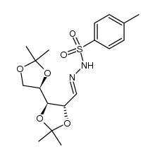 D-xylose-(2R,3R,4R)-5-di-O-isopropylidene-[4-(methylphenyl)sulfonyl]hydrazone结构式