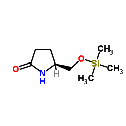 (5S)-5-{[(Trimethylsilyl)oxy]methyl}-2-pyrrolidinone Structure