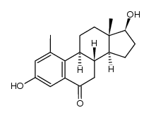 1-methyl-6-oxo-17β-estradiol Structure