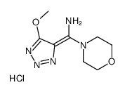 (Z)-(5-methoxytriazol-4-ylidene)-morpholin-4-ylmethanamine,hydrochloride Structure