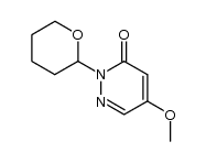 5-methoxy-2-(tetrahydro-2H-pyran-2-yl)-3(2H)-pyridazinone结构式