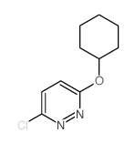3-chloro-6-cyclohexyloxy-pyridazine结构式