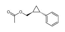trans-(2-phenylcyclopropyl)methyl acetate结构式