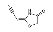 Cyanamide,(4,5-dihydro-4-oxo-2-thiazolyl)- (9CI) structure