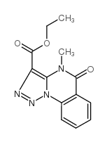 4-甲基-5-氧代-4,5-二氢[1,2,3]噻唑并[1,5-a]喹唑啉-3-羧酸乙酯结构式