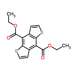 Diethyl thieno[2,3-f][1]benzothiophene-4,8-dicarboxylate Structure