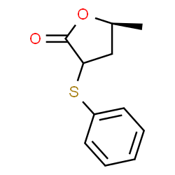 5(S)-5-methyl-2-(phenylthio)-dihydrofuran-2(3H)-one Structure