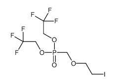 1,1,1-trifluoro-2-[2-iodoethoxymethyl(2,2,2-trifluoroethoxy)phosphoryl]oxyethane结构式