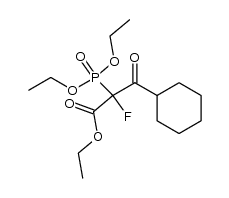 triethyl 3-cyclohexyl-2-fluoro-3-oxo-phosphonopropanoate Structure