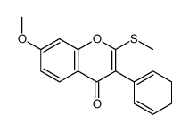 7-methoxy-2-methylsulfanyl-3-phenylchromen-4-one结构式