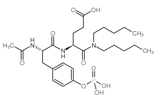 N-Acetyl-O-phosphono-Tyr-Glu Dipentylamide TFA结构式