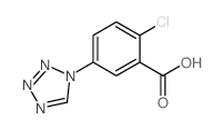 2-Chloro-5-(1H-tetrazol-1-yl)benzoic acid Structure