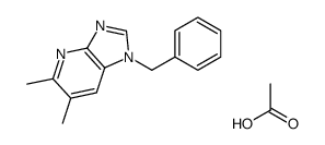 acetic acid,1-benzyl-5,6-dimethylimidazo[4,5-b]pyridine结构式