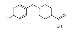1-[(4-氟苯基)甲基]-4-哌啶甲酸结构式