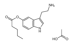 acetic acid,[3-(2-aminoethyl)-1H-indol-5-yl] pentanoate结构式