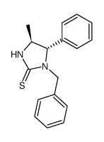 1-benzyl-4-methyl-5-phenyl-imidazolidine-2-thione Structure