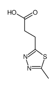 3-(5-甲基-1,3,4-噻二唑-2-基)丙酸结构式