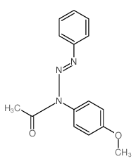 N-(4-methoxyphenyl)-N-phenyldiazenyl-acetamide结构式