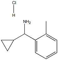 Cyclopropyl(o-tolyl)methanamine hydrochloride Structure