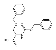 N-(benzyloxycarbonyl)-O-benzylserine结构式