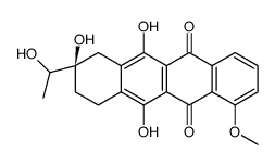 7-Deoxy Daunorubicinol Aglycone结构式