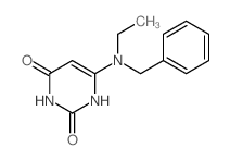 6-(benzyl-ethyl-amino)-1H-pyrimidine-2,4-dione structure