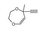 5H-1,4-Dioxepin, 5-ethynyl-2,3-dihydro-5-methyl- (9CI) Structure