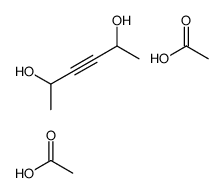 acetic acid,hex-3-yne-2,5-diol Structure