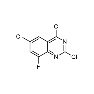 2,4,6-Trichloro-8-fluoroquinazoline Structure