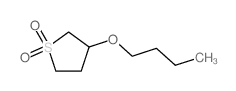 Thiophene,3-butoxytetrahydro-, 1,1-dioxide Structure