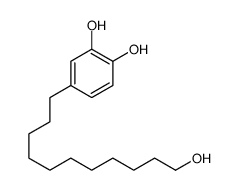 4-(11-hydroxyundecyl)benzene-1,2-diol结构式